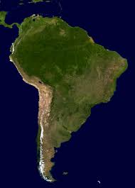 南米の地図